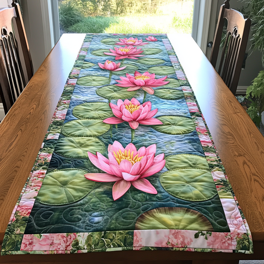 Lotus Grace Quilted Table Runner NCU0DK8320