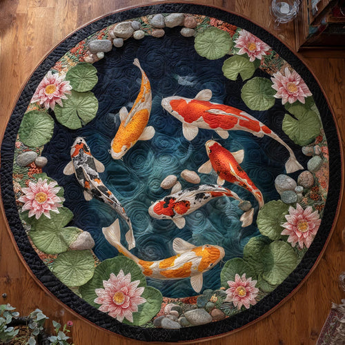 Lotus Koi Round Carpet NCU0DV9408