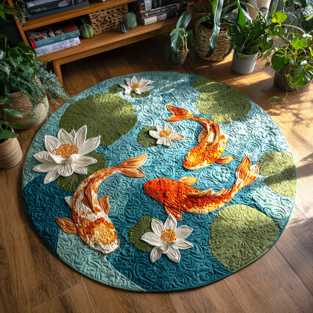 Lotus Serenity Quilted Round Mat NCU0TV278