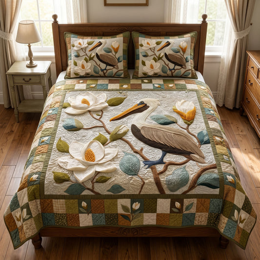 Louisiana Heritage 3-Piece Quilted Bedding Set NCU0NT12761