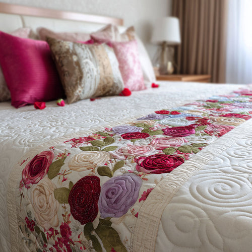 Love Bouquet Quilted Bed Runner NCU0PT10815