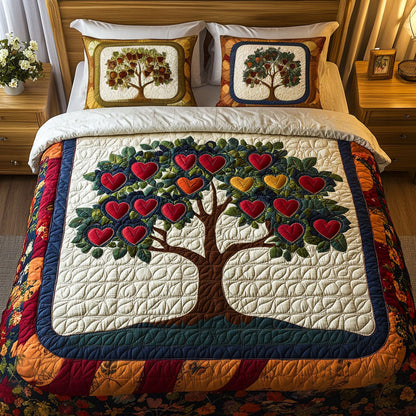 Love Canopy 3-Piece Quilted Bedding Set NCU0NT2773