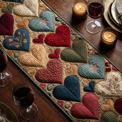 Love Embrace Quilted Table Runner NCU0DV9080