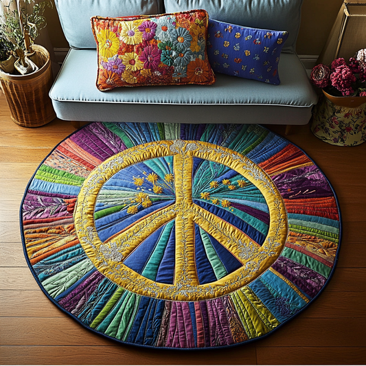 Love Flow Quilted Round Mat NCU0DK7333