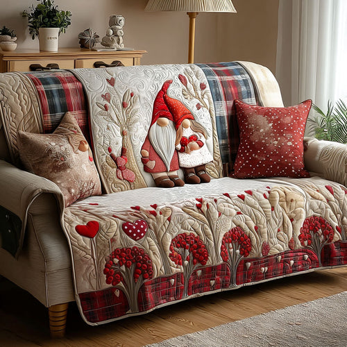 Love Gnomes Quilted Sofa Cover NCU0PT10942