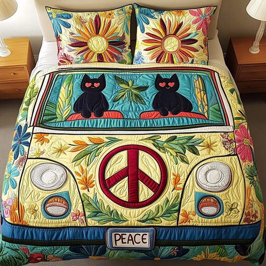 Love Journey 3-Piece Quilted Bedding Set NCU0VH5125