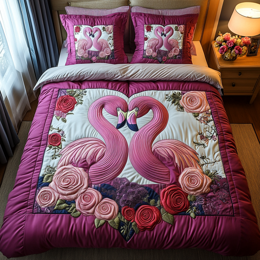 Love Lagoon 3-Piece Quilted Bedding Set NCU0DV2383
