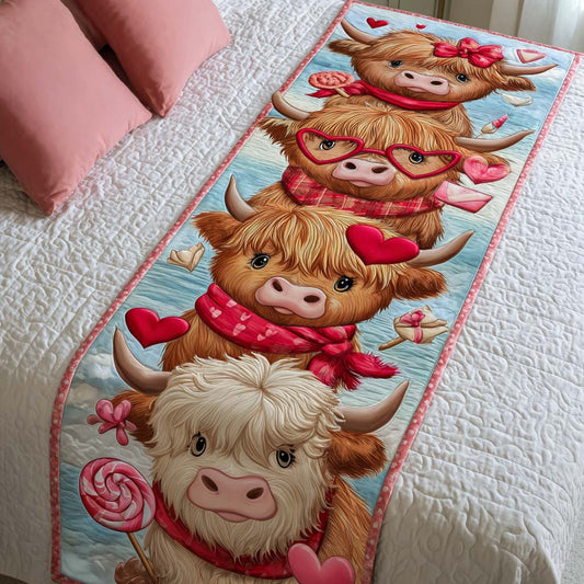 Love Moo Moments Quilted Bed Runner NCU0NT11640