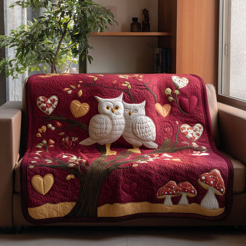 Love Owls Quilted Blanket NCU0PT11016