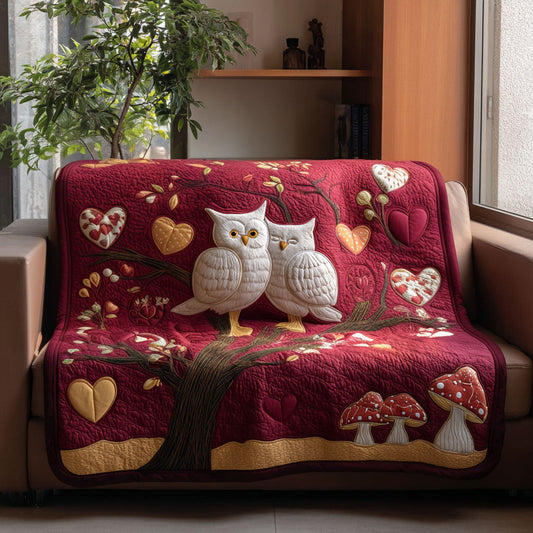 Love Owls Quilted Blanket NCU0PT11016