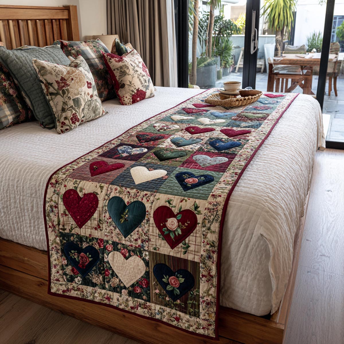 Love Patch Quilted Bed Runner NCU0DV9117
