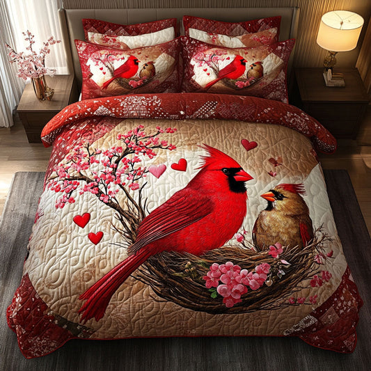 Love Perch 3-Piece Quilted Bedding Set NCU0NT5016
