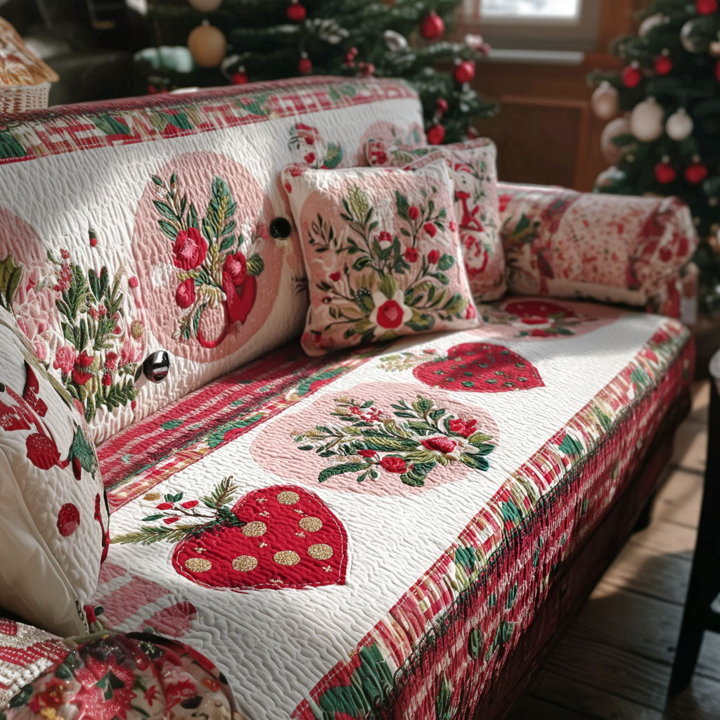 Love Petal Garden Quilted Sofa Cover NCU0PT10596