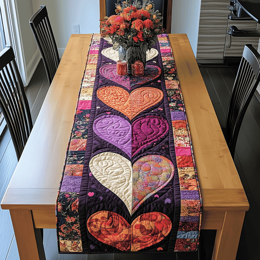 Love Symphony Quilted Table Runner NCU0TH2533