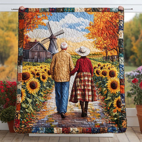 Love in Fall Quilted Blanket NCU0NT8025