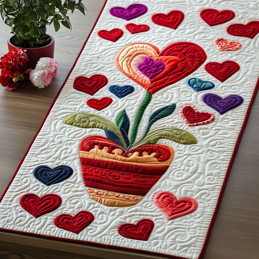 Love in Full Bloom Quilted Table Runner NCU0PT3166