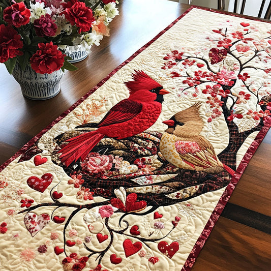 Lovebirds Haven Quilted Table Runner NCU0NT4983