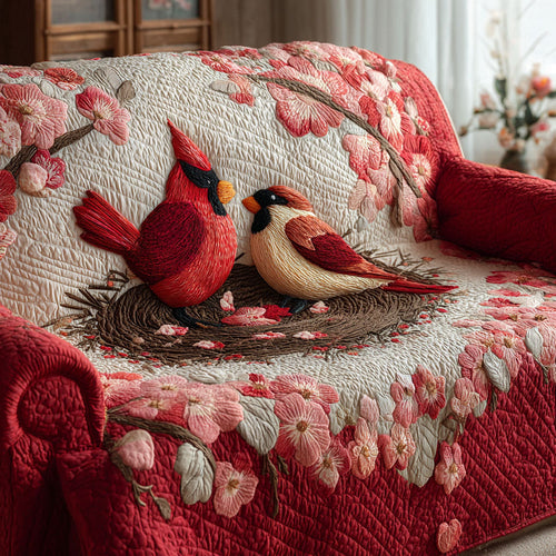 Lovebirds Nest Quilted Sofa Cover NCU0PT10763