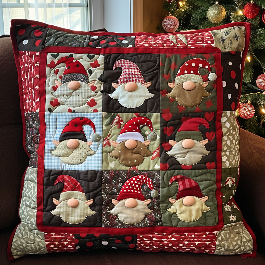 Lovely Gnomes Quilted Pillow Case NCU0DV240