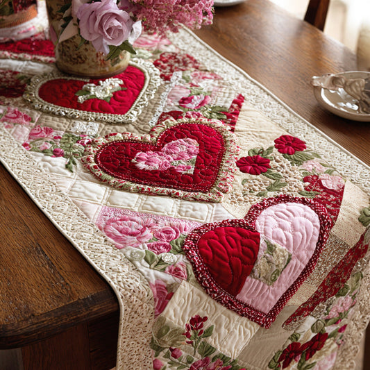 Lovely Blooms Quilted Table Runner NCU0TD2150