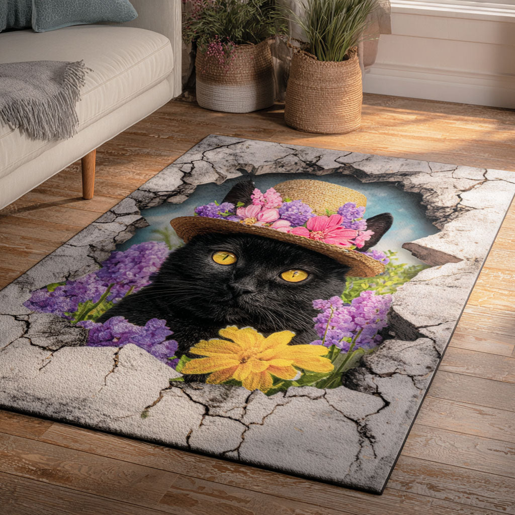 Lovely Cat Area Rug NCU0TD2364