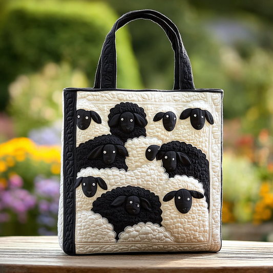 Lovely Sheep Quilted Tote Bag NCU0DK9019