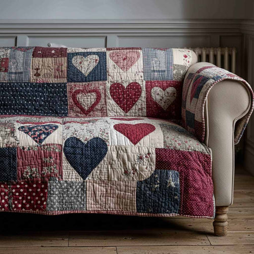 Loving Hands Quilted Sofa Cover NCU0XD2325