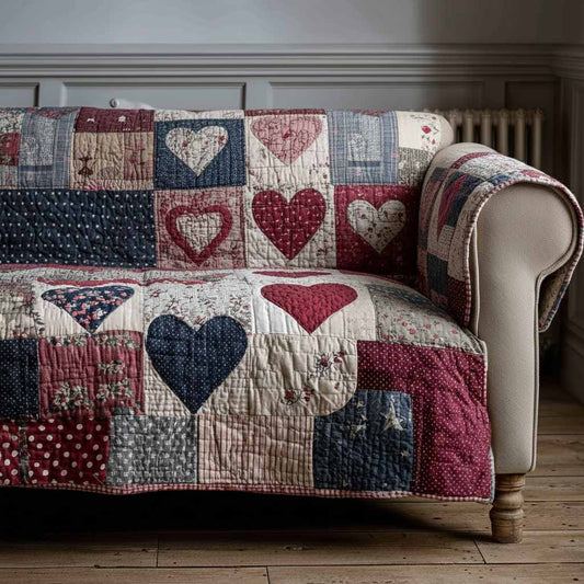 Loving Hands Quilted Sofa Cover NCU0XD2325