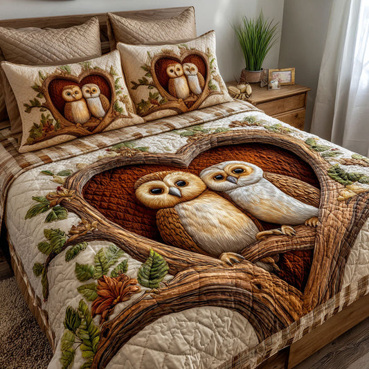 Loving Harmony 3-Piece Quilted Bedding Set NCU0NT11768