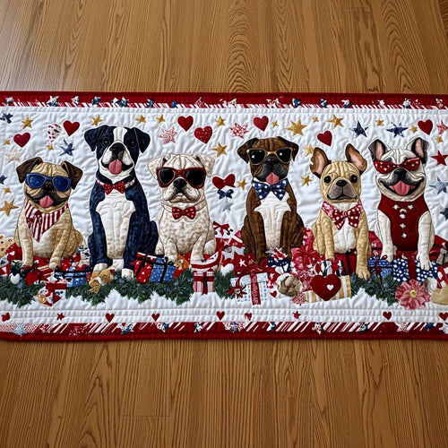Loyal Paw Parade Quilted Table Runner NCU0NT8174