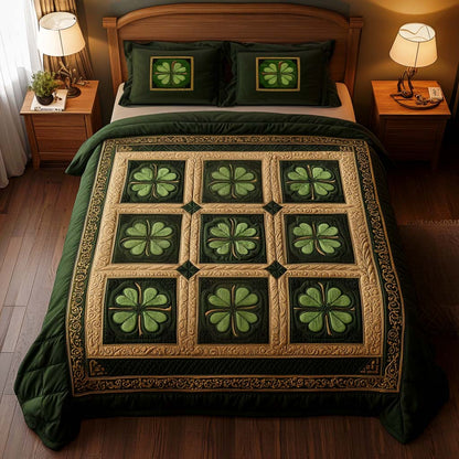 Lucky Charm 3-Piece Quilted Bedding Set NCU0NT2398