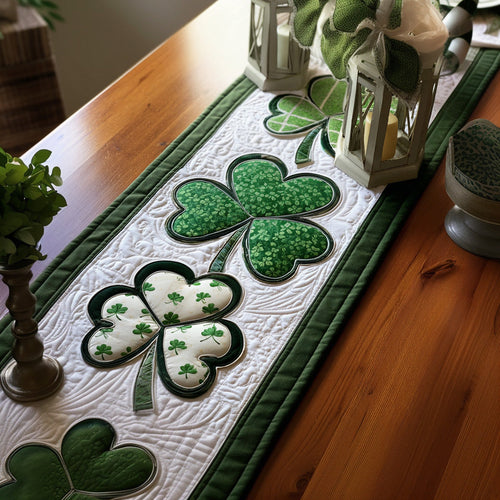 Lucky Charm Lane Quilted Table Runner NCU0PT11313
