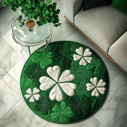 Lucky Charm Quilt Quilted Round Mat NCU0PT3578