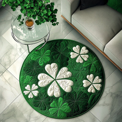 Lucky Charm Quilt Quilted Round Mat NCU0PT3578