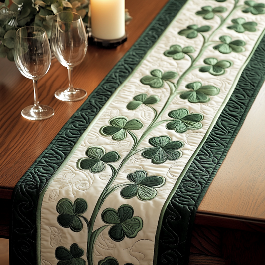Lucky Charm Quilted Table Runner NCU0VH2534