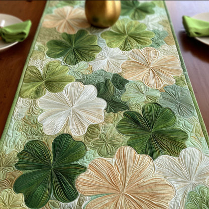 Lucky Greens Quilted Table Runner NCU0NT12050