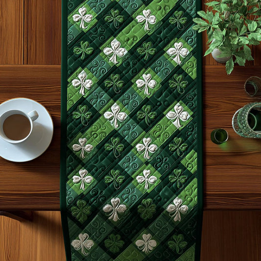 Lucky Leaf Reverie Quilted Table Runner NCU0PT11277