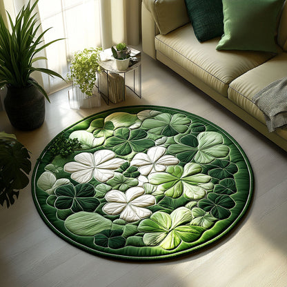 Lucky Meadow Quilted Round Mat NCU0PT3579
