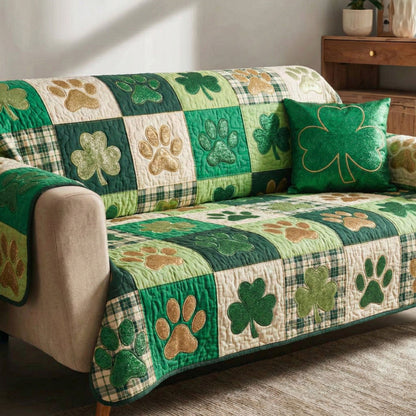 Lucky Paw Patch Quilted Sofa Cover NCU0NT12214