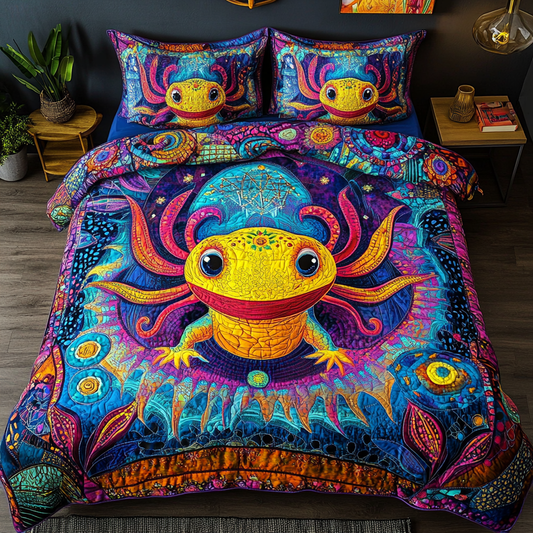 Luminous Axie 3-Piece Quilted Bedding Set NCU0DK4408