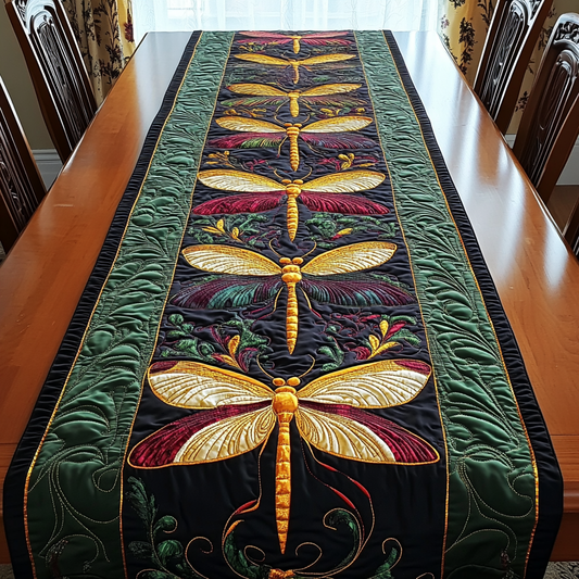 Luminous Drift Quilted Table Runner NCU0DK4366