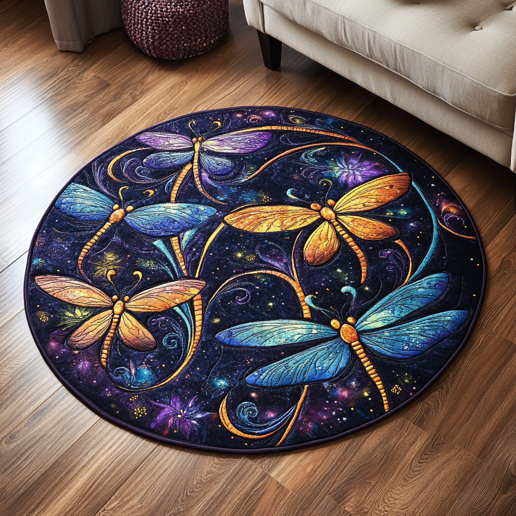 Luminous Flight Quilted Round Mat NCU0DK4917