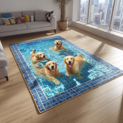 Luminous Golden Retriever Area Rug NCU0HH1930