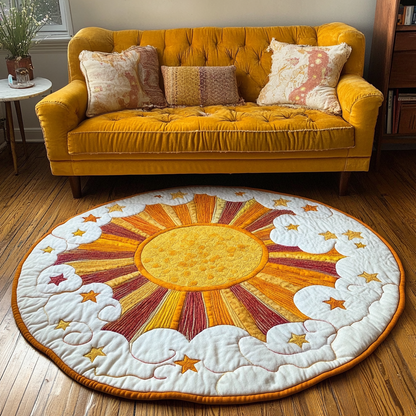 Luminous Shine Quilted Round Mat NCU0DK4661