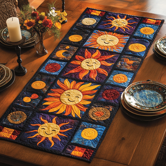 Luminous Sun Quilted Table Runner NCU0VH2963