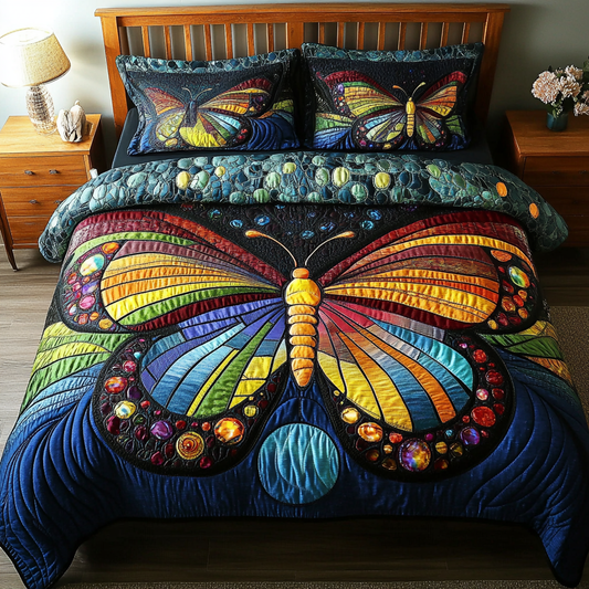 Luminous Wings 3-Piece Quilted Bedding Set NCU0DK5592