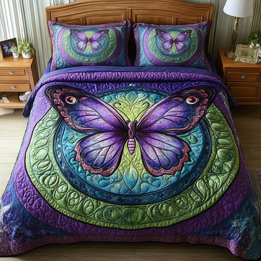 Luminous Wings 3-Piece Quilted Bedding Set NCU0NT6549