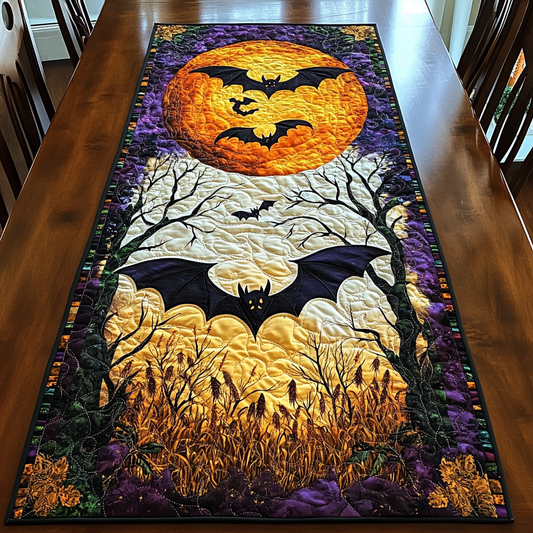 Lunar Bats Quilted Table Runner NCU0DK9347