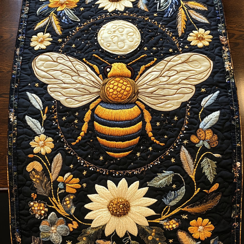 Lunar Buzz Quilted Table Runner NCU0NT4013