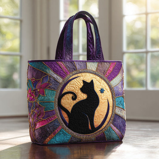 Lunar Charm Quilted Tote Bag NCU0TV206